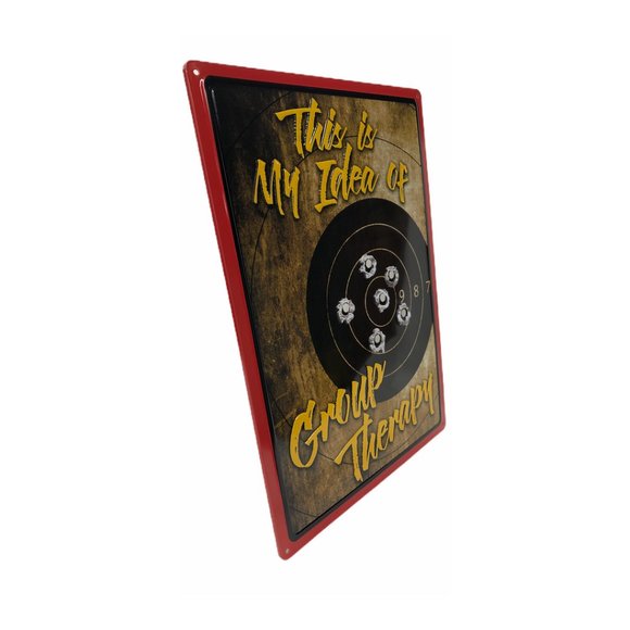 Metal Sign - Group Therapy Target Practice - Picture 2 of 3